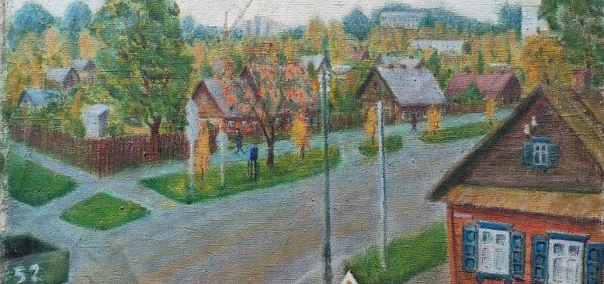 Мастакі дораць выставу карцін Даўгаўпілсу